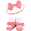 imageHudson Baby Girls Headband and Socks GiftsetNavy Coral