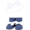 imageHudson Baby Girls Headband and Socks GiftsetNavy Gingham