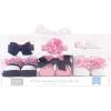 imageHudson Baby Girls Headband and Socks GiftsetNavy White 6pack