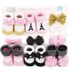 imageHudson Baby Girls Headband and Socks GiftsetParis 10pack