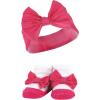 imageHudson Baby Girls Headband and Socks GiftsetPink Black