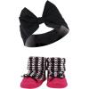 imageHudson Baby Girls Headband and Socks GiftsetPink Black