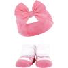 imageHudson Baby Girls Headband and Socks GiftsetPink Black