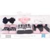 imageHudson Baby Girls Headband and Socks GiftsetPink Black Love 6pack