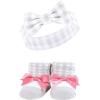 imageHudson Baby Girls Headband and Socks GiftsetPink Charcoal
