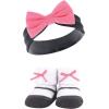 imageHudson Baby Girls Headband and Socks GiftsetPink Charcoal