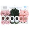 imageHudson Baby Girls Headband and Socks GiftsetPink Green