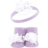 imageHudson Baby Girls Headband and Socks GiftsetPink Lilac