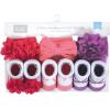 imageHudson Baby Girls Headband and Socks GiftsetPink Purple