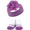 imageHudson Baby Girls Headband and Socks GiftsetPink Purple