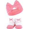 imageHudson Baby Girls Headband and Socks GiftsetPink Purple