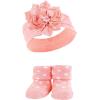 imageHudson Baby Girls Headband and Socks GiftsetPink Purple Mint