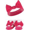 imageHudson Baby Girls Headband and Socks GiftsetPink White
