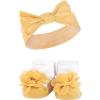 imageHudson Baby Girls Headband and Socks GiftsetPurple Green Yellow