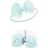 imageHudson Baby Girls Headband and Socks GiftsetPurple Mint