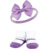 imageHudson Baby Girls Headband and Socks GiftsetPurple Rainbow