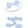 imageHudson Baby Girls Headband and Socks GiftsetRed Blue