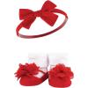 imageHudson Baby Girls Headband and Socks GiftsetRed Blue
