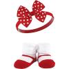 imageHudson Baby Girls Headband and Socks GiftsetRed Houndstooth