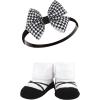 imageHudson Baby Girls Headband and Socks GiftsetRed Houndstooth