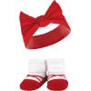 imageHudson Baby Girls Headband and Socks GiftsetRed Houndstooth Bows