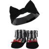 imageHudson Baby Girls Headband and Socks GiftsetRed Houndstooth Bows