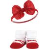 imageHudson Baby Girls Headband and Socks GiftsetRed Navy Bows