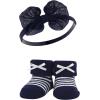 imageHudson Baby Girls Headband and Socks GiftsetRed Navy Bows