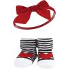 imageHudson Baby Girls Headband and Socks GiftsetRed Pink