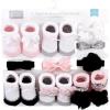 imageHudson Baby Girls Headband and Socks GiftsetSilver Ballet 10pack