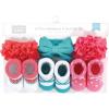 imageHudson Baby Girls Headband and Socks GiftsetTeal Coral