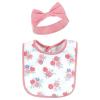 imageHudson Baby Unisex Baby Cotton Bib and Headband or Caps Set Mothers Day One Size Pack of 2