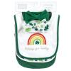 imageHudson Baby Unisex Baby Cotton Bib and Headband or Caps Set St Patricks Rainbow One Size Pack of 2