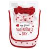 imageHudson Baby Unisex Baby Cotton Bib and Headband or Caps Set Valentine Sweetheart One Size Pack of 2