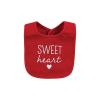 imageHudson Baby Unisex Baby Cotton Bib and Headband or Caps Set Valentine Sweetheart One Size Pack of 2