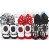 imageHudson Baby Unisex Baby Long Sleeve Plush Faux Fur Sleeping Bag Wearable BlanketRed Houndstooth Red Pink