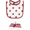imageHudson Baby Unisex BabyCotton Bib and Sock SetApple Orchard