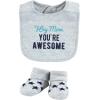 imageHudson Baby Unisex BabyCotton Bib and Sock SetBoy Mothers Day
