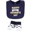 imageHudson Baby Unisex BabyCotton Bib and Sock SetBoy Mothers Fathers Day