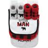 imageHudson Baby Unisex BabyCotton Bib and Sock SetBuffalo Plaid Family