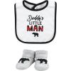 imageHudson Baby Unisex BabyCotton Bib and Sock SetBuffalo Plaid Family