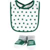 imageHudson Baby Unisex BabyCotton Bib and Sock SetCutest Clover