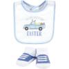imageHudson Baby Unisex BabyCotton Bib and Sock SetEaster Truck