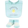 imageHudson Baby Unisex BabyCotton Bib and Sock SetEggstra Cute