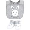 imageHudson Baby Unisex BabyCotton Bib and Sock SetEggstra Cute