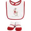 imageHudson Baby Unisex BabyCotton Bib and Sock SetFancy Rudolph