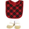 imageHudson Baby Unisex BabyCotton Bib and Sock SetFancy Rudolph