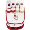 imageHudson Baby Unisex BabyCotton Bib and Sock SetFancy Rudolph