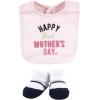 imageHudson Baby Unisex BabyCotton Bib and Sock SetGirl Mothers Fathers Day
