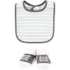 imageHudson Baby Unisex BabyCotton Bib and Sock SetI Love Grey
